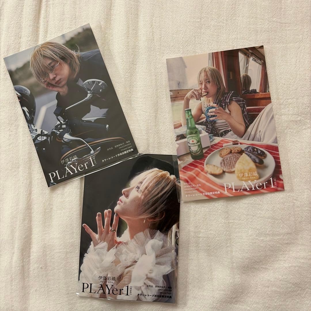 Izawa Saori PHOTO BOOK PLAYER1 bonus card set of 3 #af22db