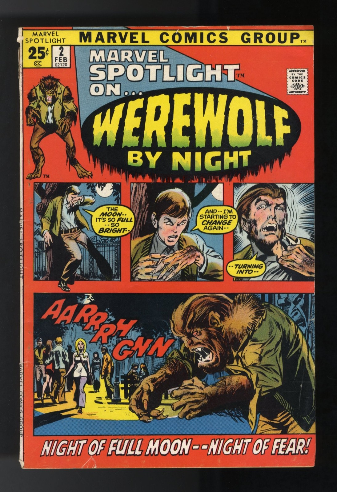 Marvel Spotlight #2 VG/FN 5.0 1st Appearance Werewolf by Night Marvel 1972