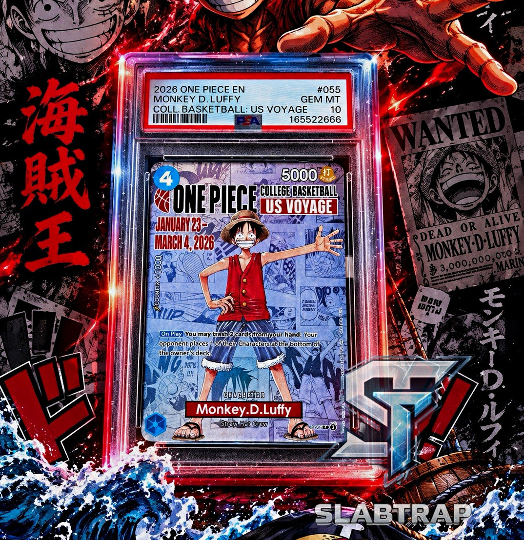 PSA 10 2026 One Piece Monkey D. Luffy #055 COLL. BASKETBALL: US VOYAGE
