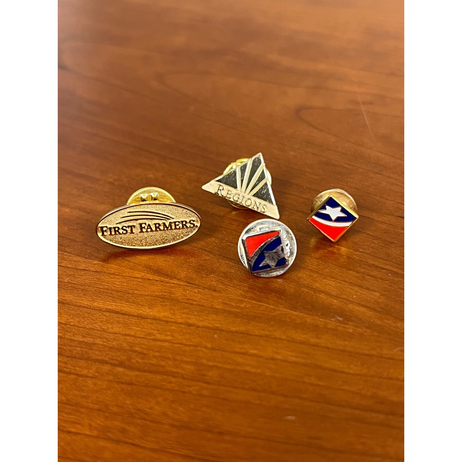 Vintage Bank Lapel Pin Lot of 4 First Farmers Regions Bank Financial Enamel Pins Vintage Bank Lapel Pin Lot of 4 First Farmers Regions Bank Financial Enamel Pins