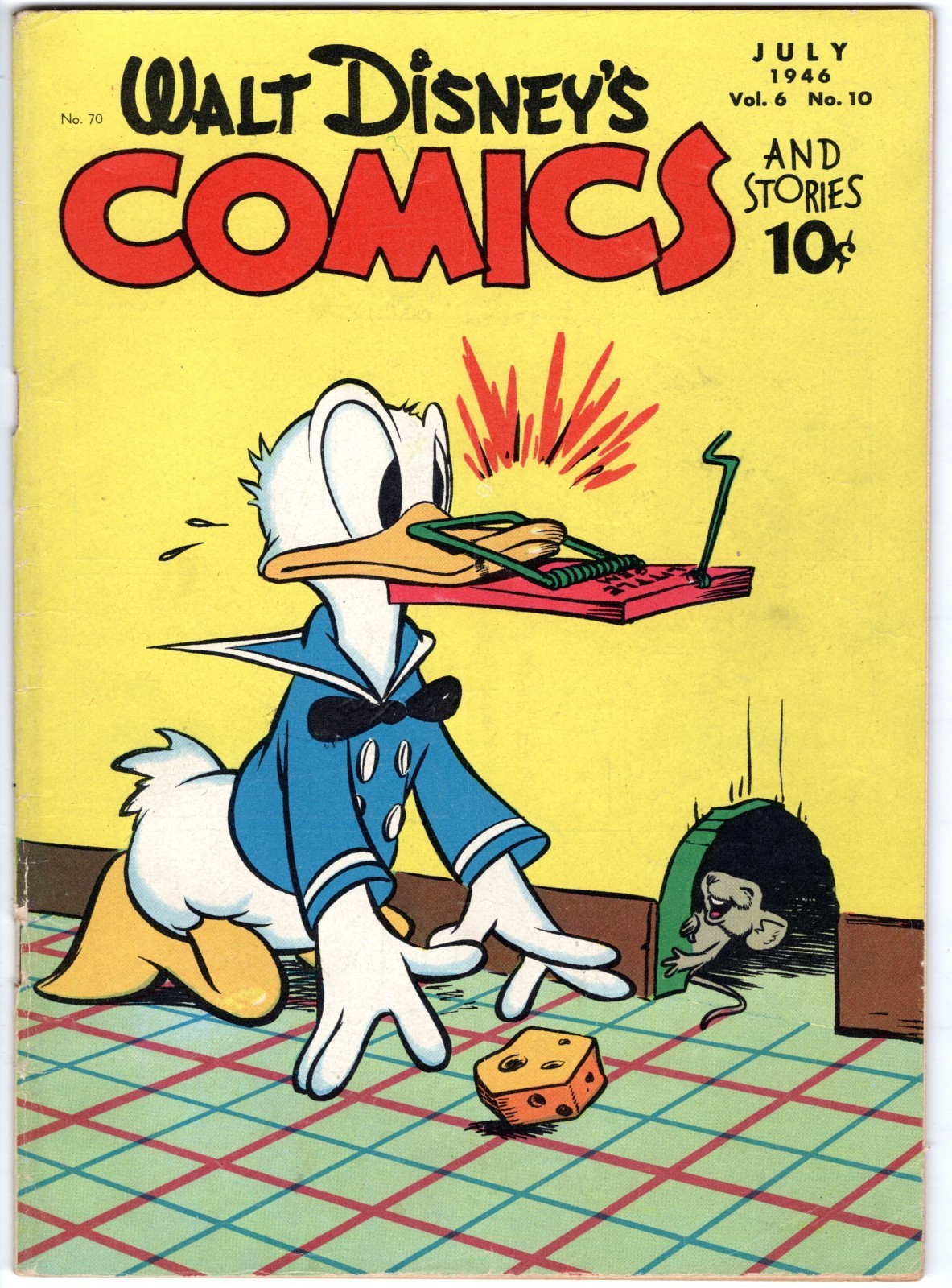 Walt Disney's COMICS & STORIES #70 Donald Duck by Carl Barks 1946 VERY FINE+ Walt Disney's COMICS & STORIES #70 Donald Duck by Carl Barks 1946 VERY FINE+
