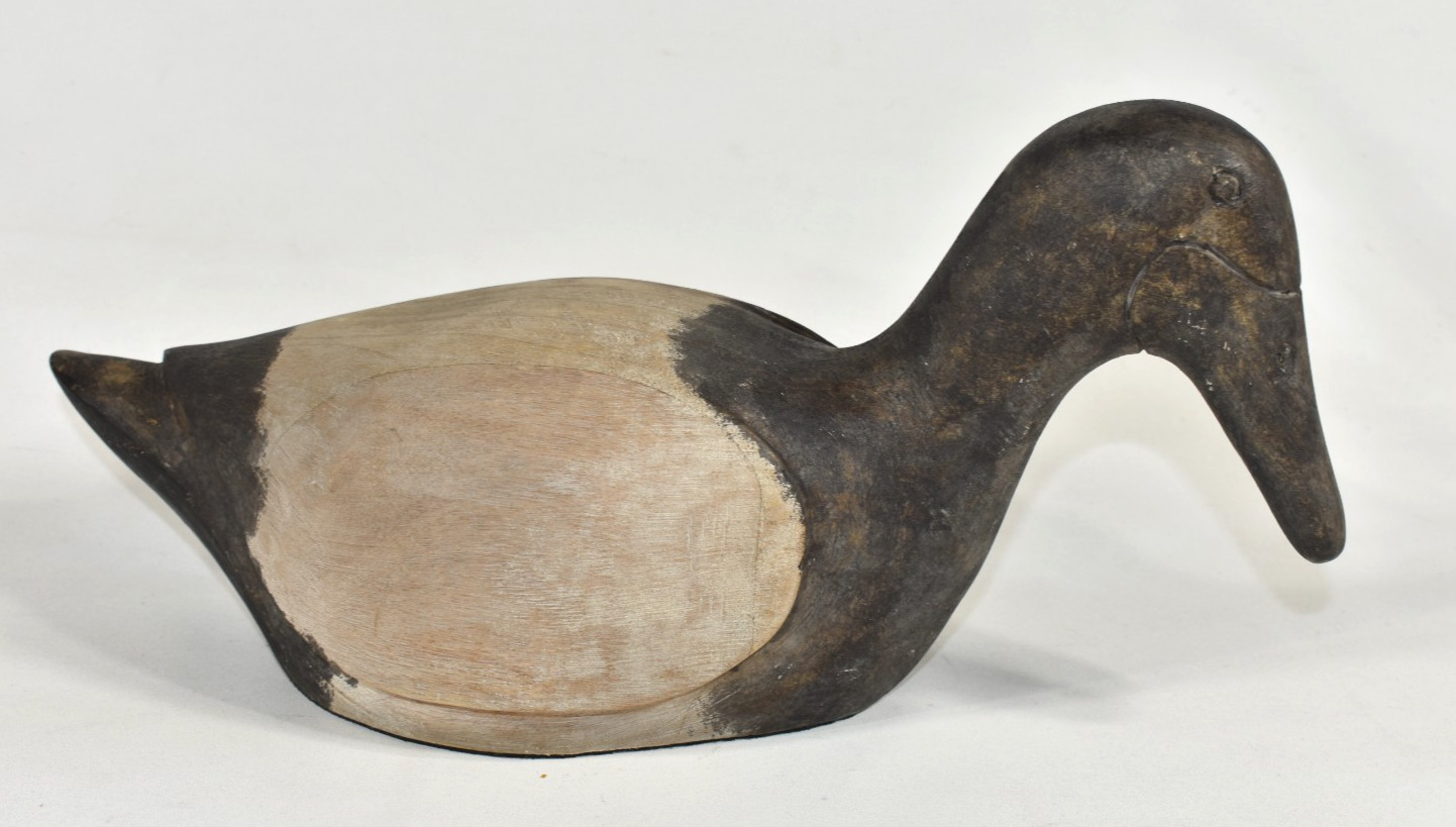 Carved Wood Bird Duck Goose Decoy Primitive Figure 13\