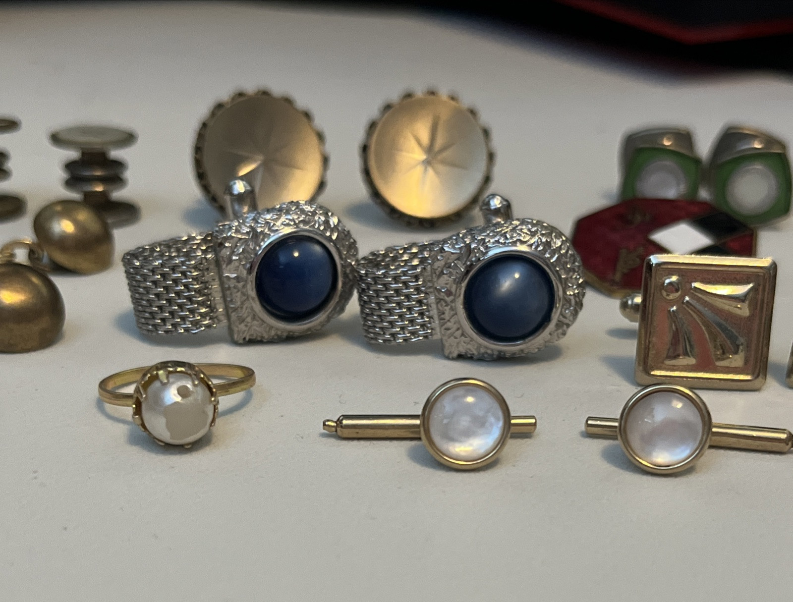 Vintage Grandma N Grandpa’s Jewelry Cuff Links and More