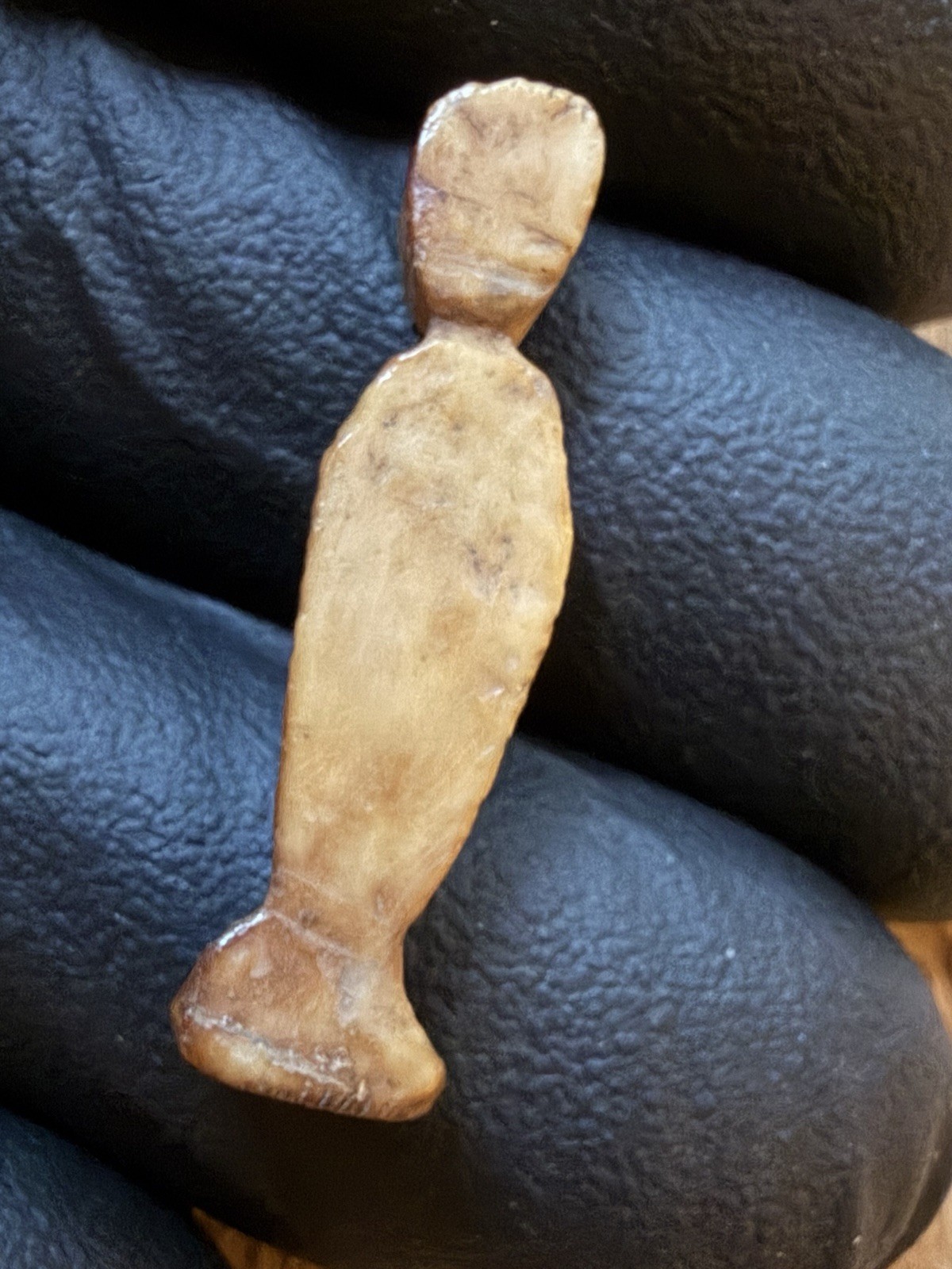 Tomachee Artifacts 👣ESKIMO INUITS TINY HUMANOID EFFIGY FIGURE BERING SEA AK🔥