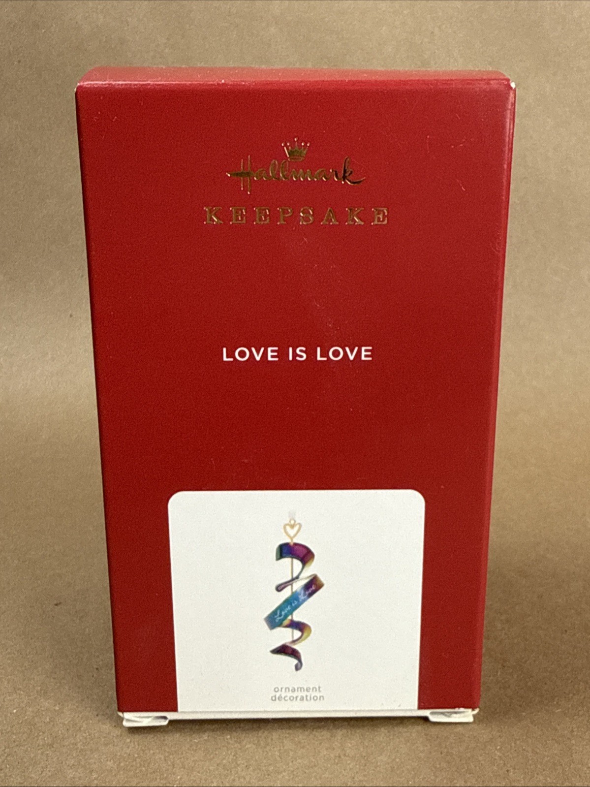 2021 Hallmark Keepsake Ornament Rainbow Metal Love Is Love NEW