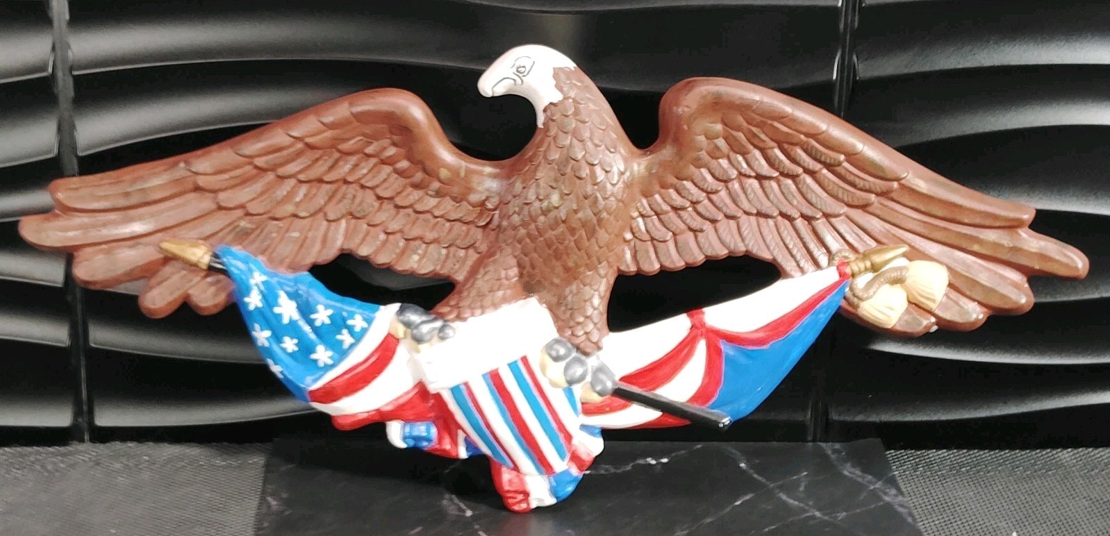 Vintage Handmade Bald Eagle American Flag 27 Vintage Handmade Bald Eagle American Flag 27
