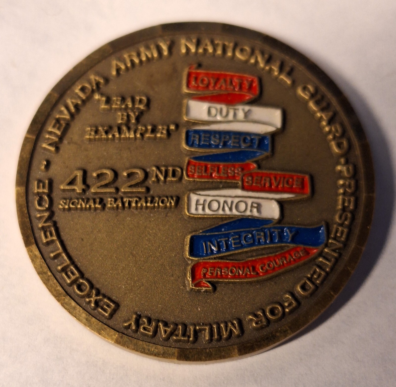 Nevada Army National Guard 1St Battalion 422nd Signal Battalion Coin - 