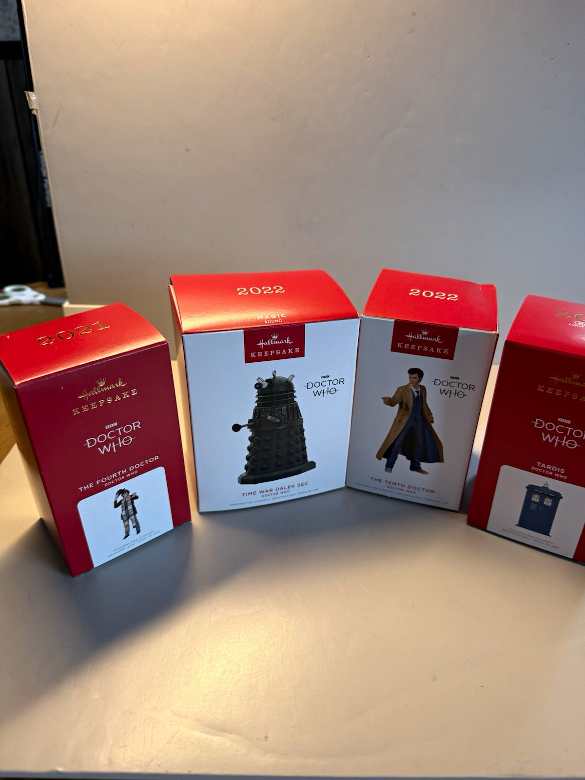 Hallmark Keepsake Doctor Who Ornament Lot of 4