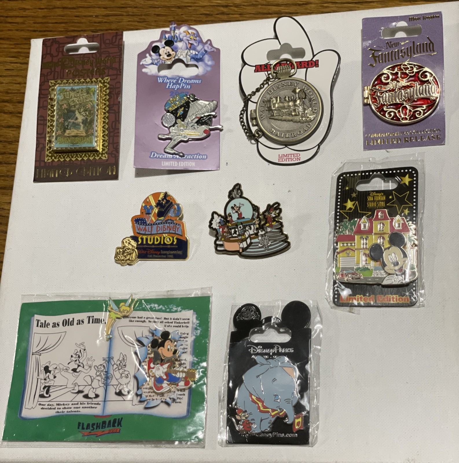 Disney Parks pin lot- Rare Unique Limited Editions-lot of 10 Pins