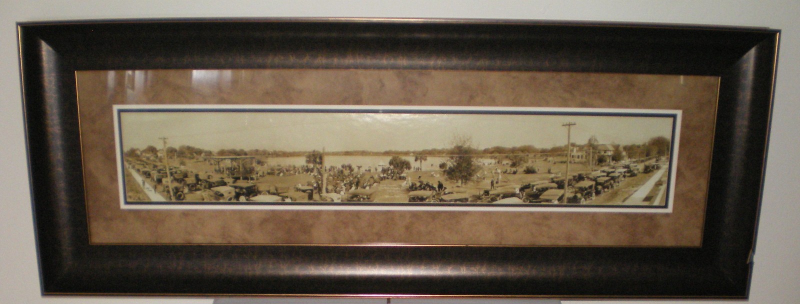 RARE Antique 1919 Panorama Photo of EOLA Park Orlando Florida Band Concert Music