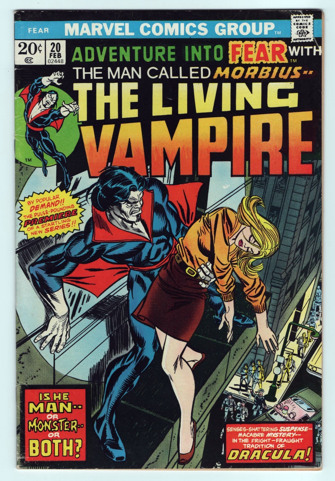 Adventure into Fear #20 VG+ 4.5 Key Issue Morbius Marvel Horror