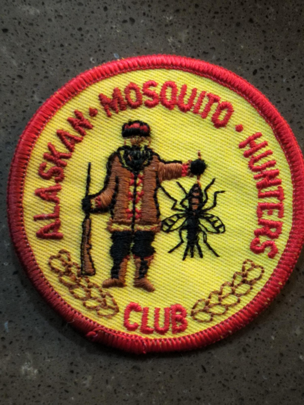Vintage Alaskan Mosquito Hunters Club Patch 3\ Vintage Alaskan Mosquito Hunters Club Patch 3\