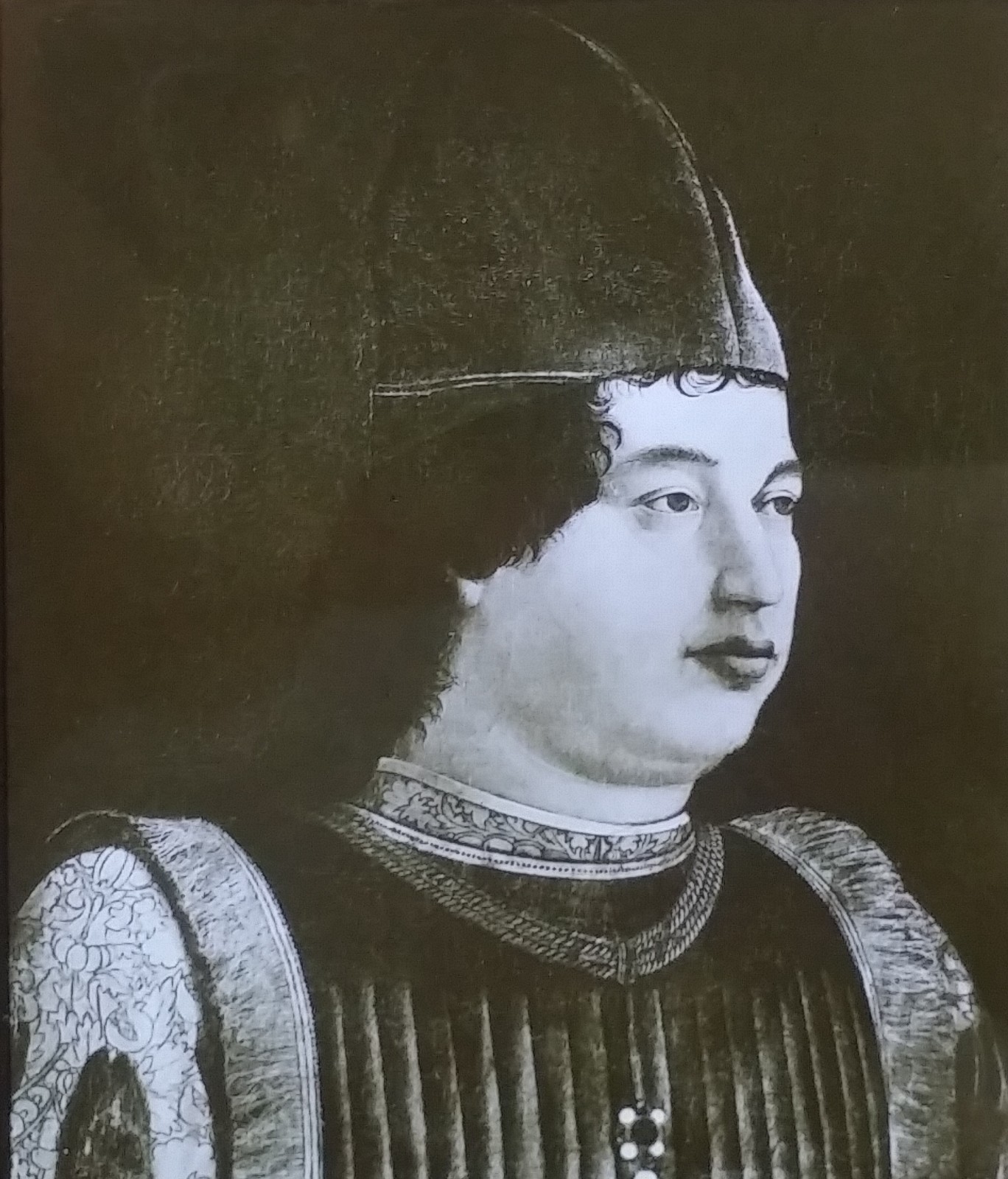 Gianfrancesco Gonzaga, Attributed Andrea Mantegna, Magic Lantern Glass Art Slide