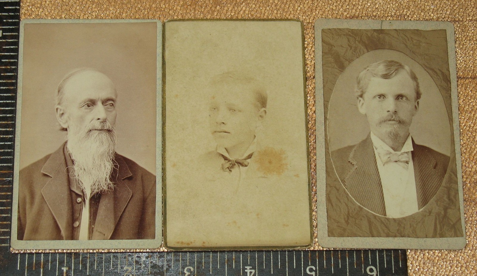 3 Early Western CDVs Yankton and Vermillion Dakota Territory