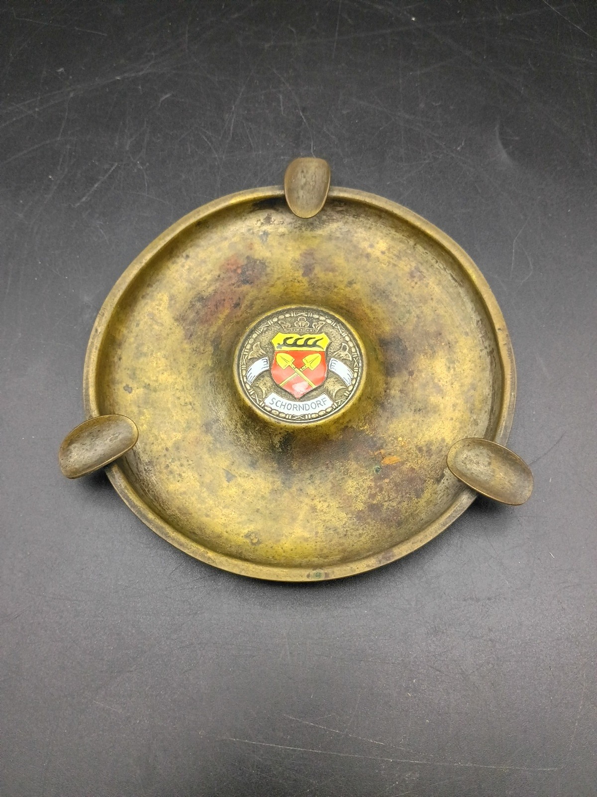 Vintage Coat Of Arms For The German City Of Schorndorf Ashtray