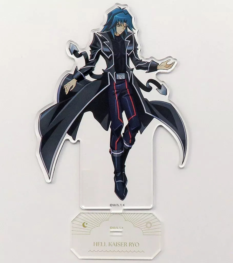 Hellkaiser Ryo Acrylic Stand Yu-Gi-Oh GX Life-size Collectible 131mm used