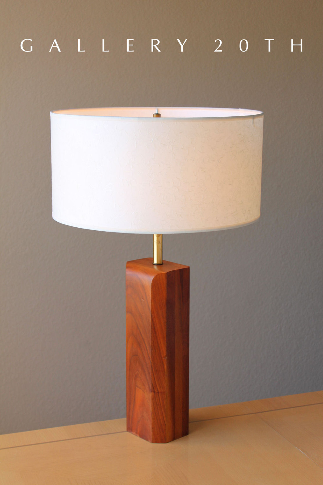 FAB MID CENTURY DANISH MODERN SOLID ROSEWOOD & TEAK LAMP 1950\'S VINTAGE ATOMIC