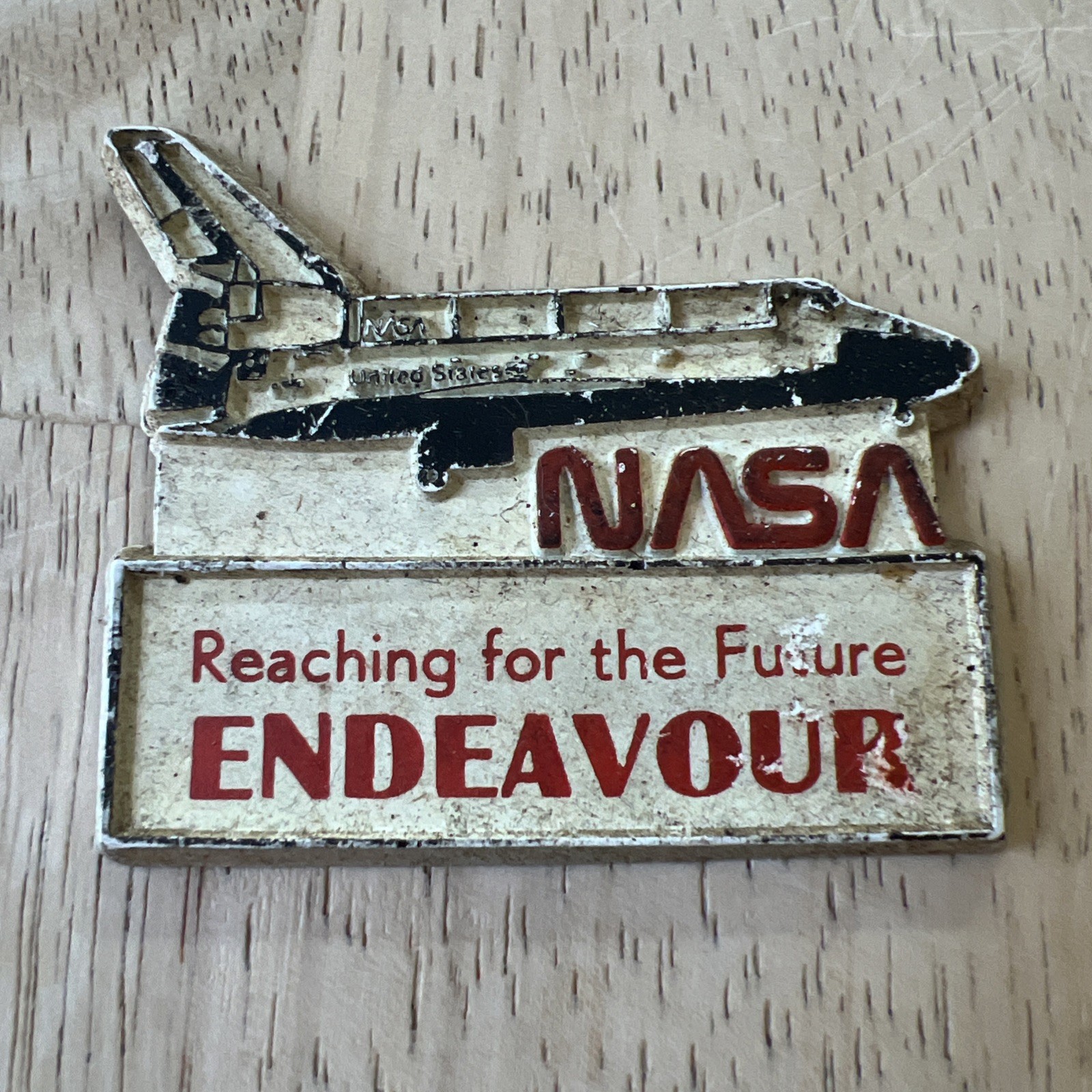 Vintage NASA reaching for the future endeavor magnet Vintage NASA reaching for the future endeavor magnet