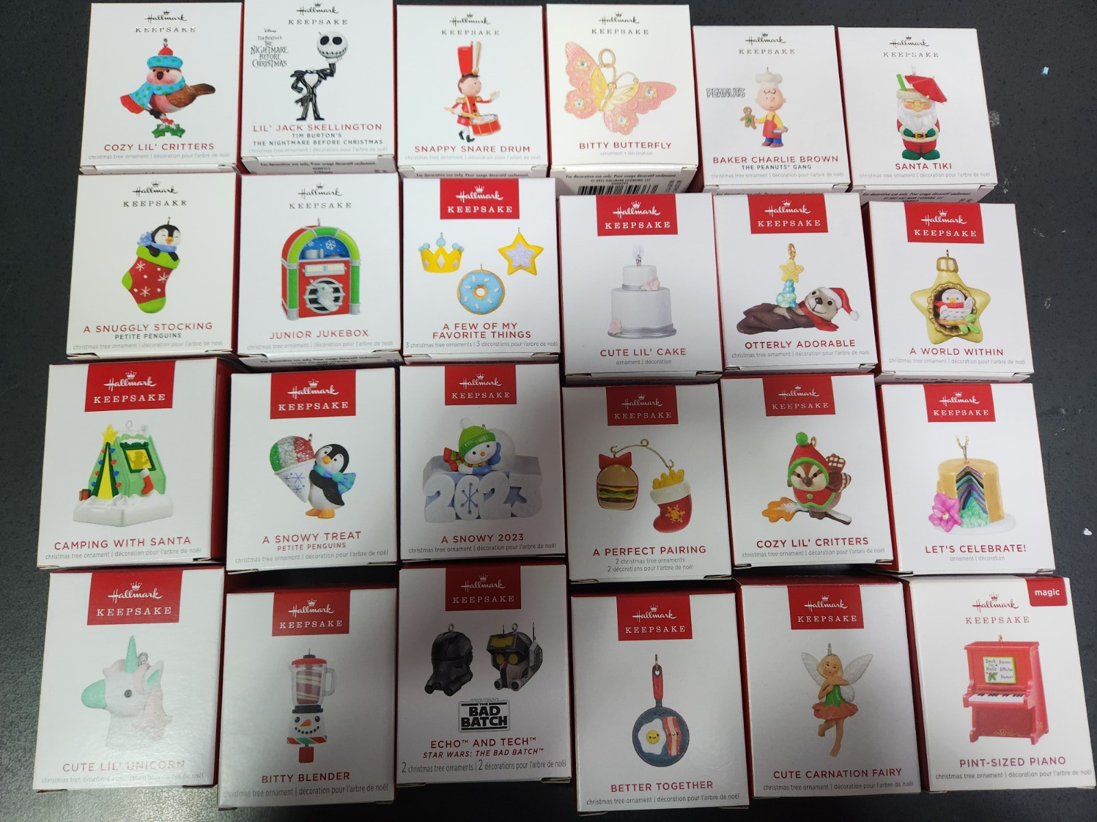 2025 2024 2023 Hallmark MINIATURE Keepsake Ornaments