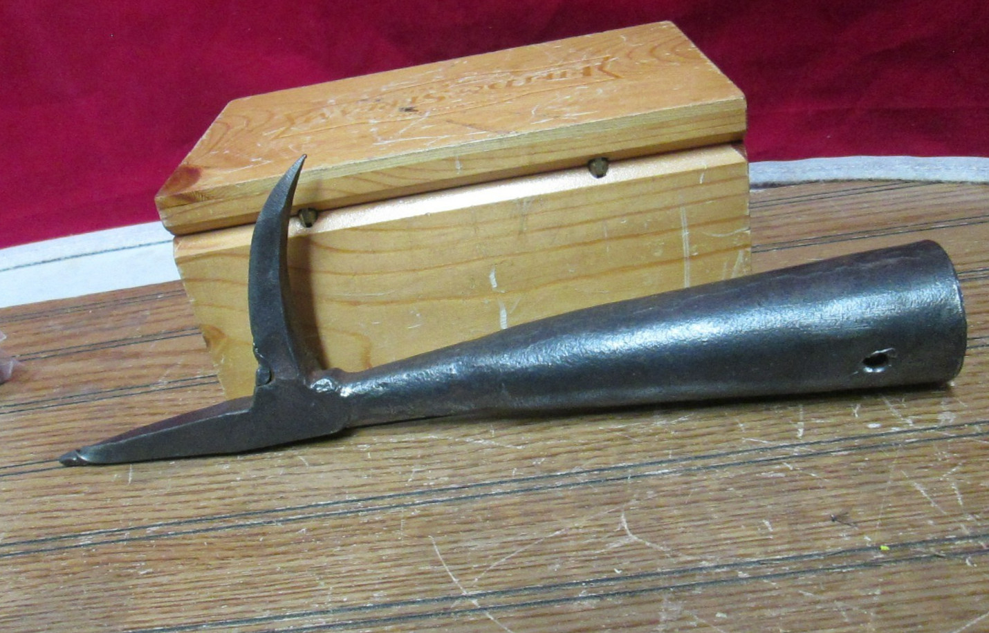 Vintage Pike Pole End Pick Maine Log Drive River Drives Old Forged Logging Tool Vintage Pike Pole End Pick Maine Log Drive River Drives Old Forged Logging Tool