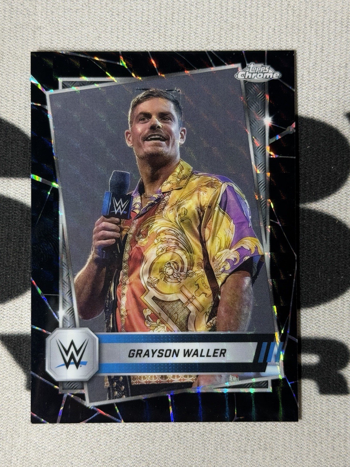 Topps 2025 Chrome WWE SmackDown Grayson Waller Base Set Trading Card /2 #13