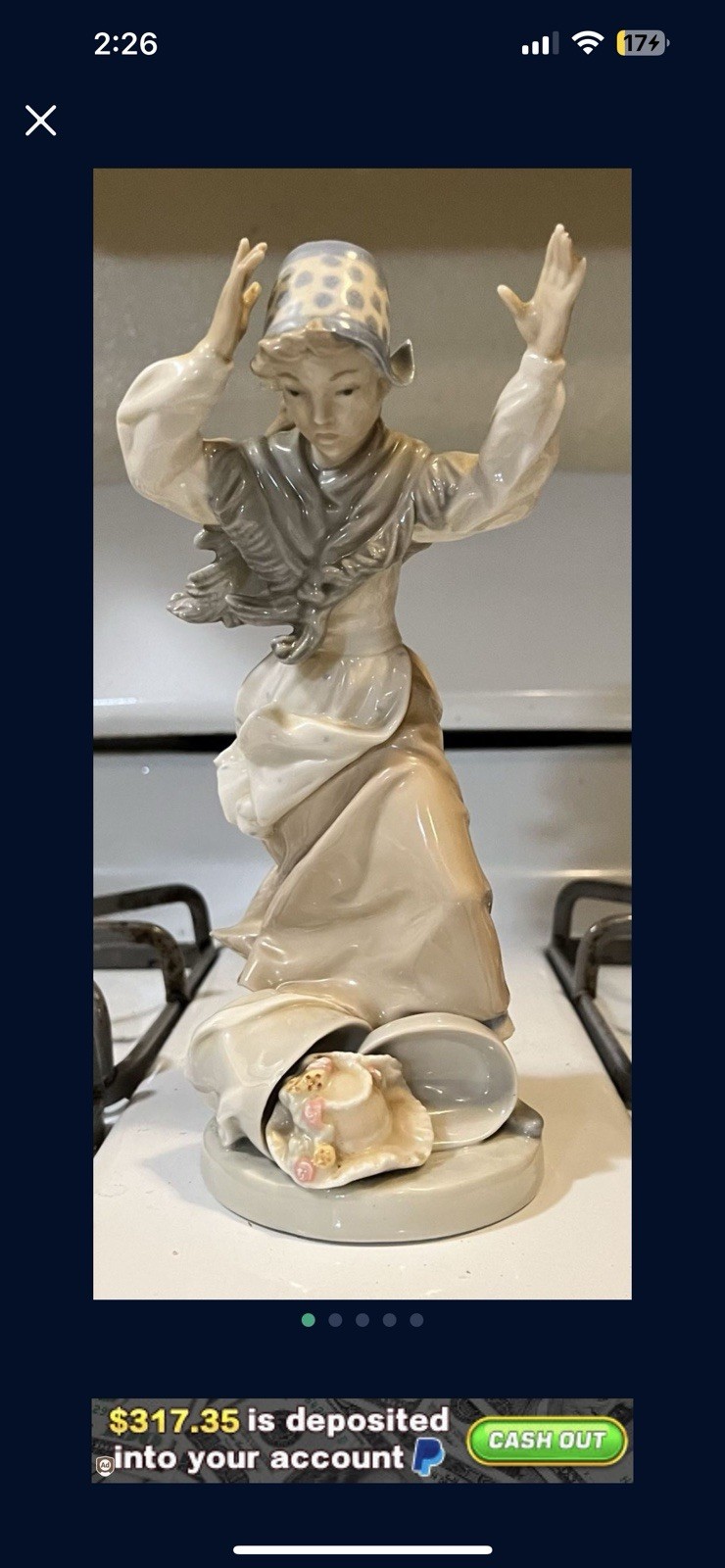 🔥Vintage🔥 NAO L'Ladro Figurine Fine Spanish Porcelain careless maiden