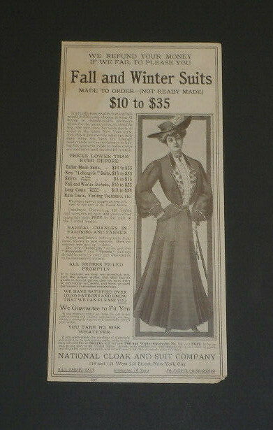1904 Women\'s Fashions Original Magazine Ad