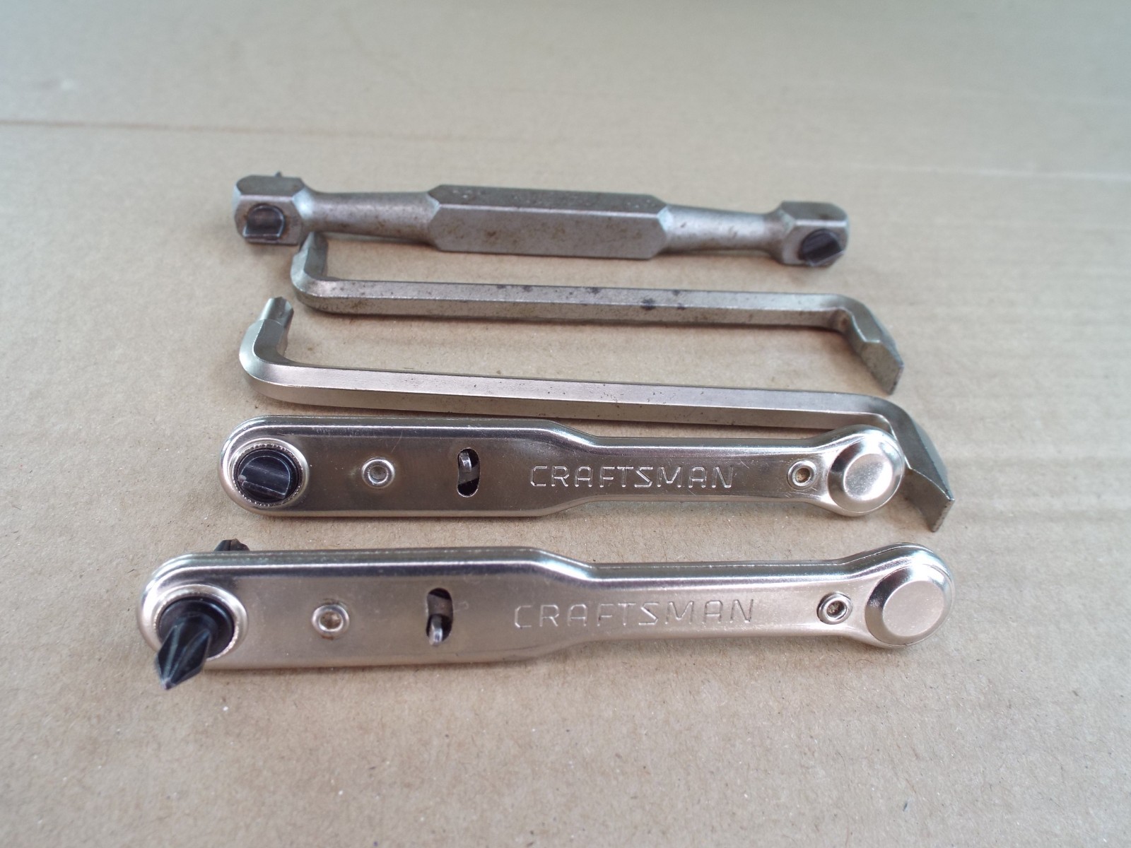 VTG Craftsman Ratcheting Philips/Flat Screwdriver 4117, 4119 & Offset USA (Read)