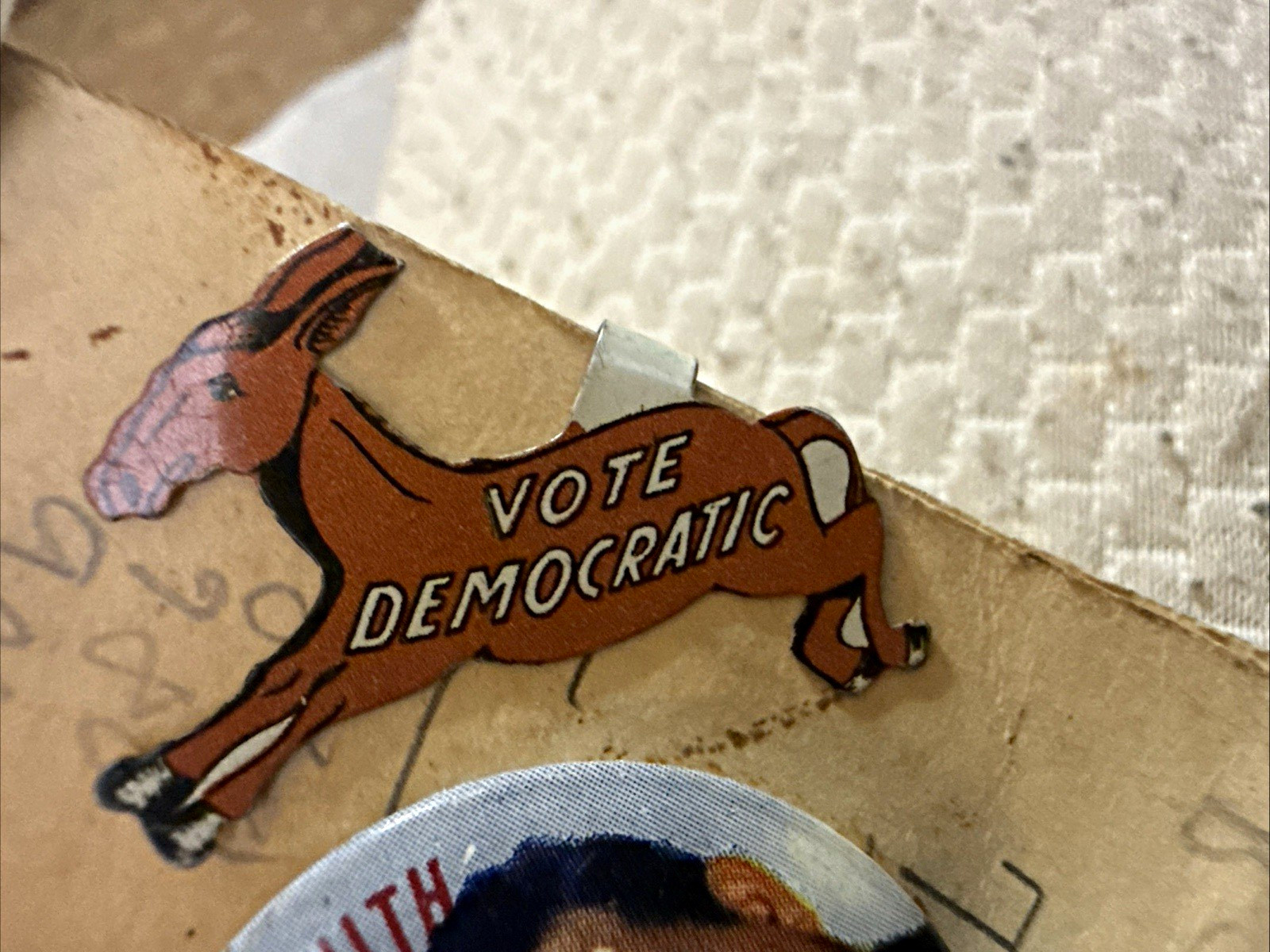 Vintage Political Campaign Pinback Lot Kennedy Stevenson/Sparkman