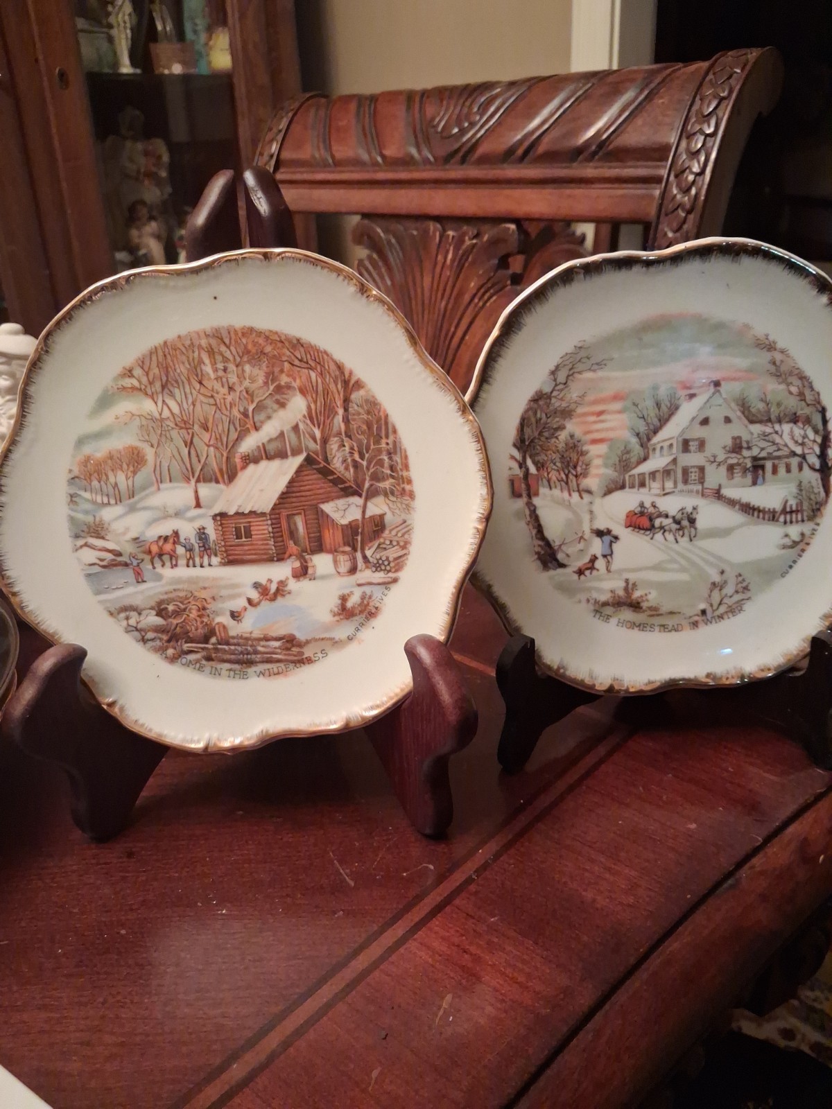 #2  Currier And Ives Plates