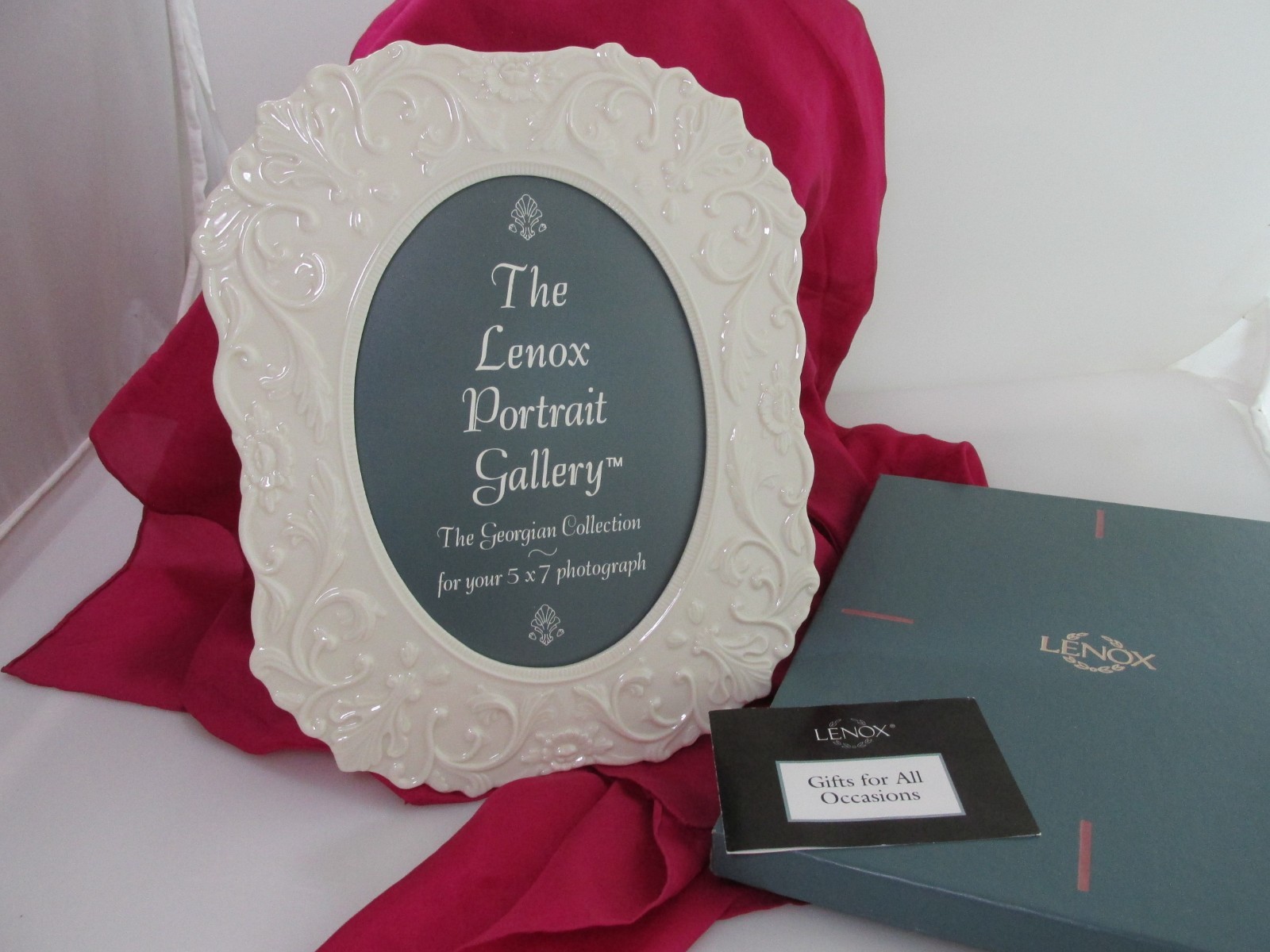 Lenox Georgian Collection Giftware Picture Frame Portrait 5 X 7 Photo Grannycore