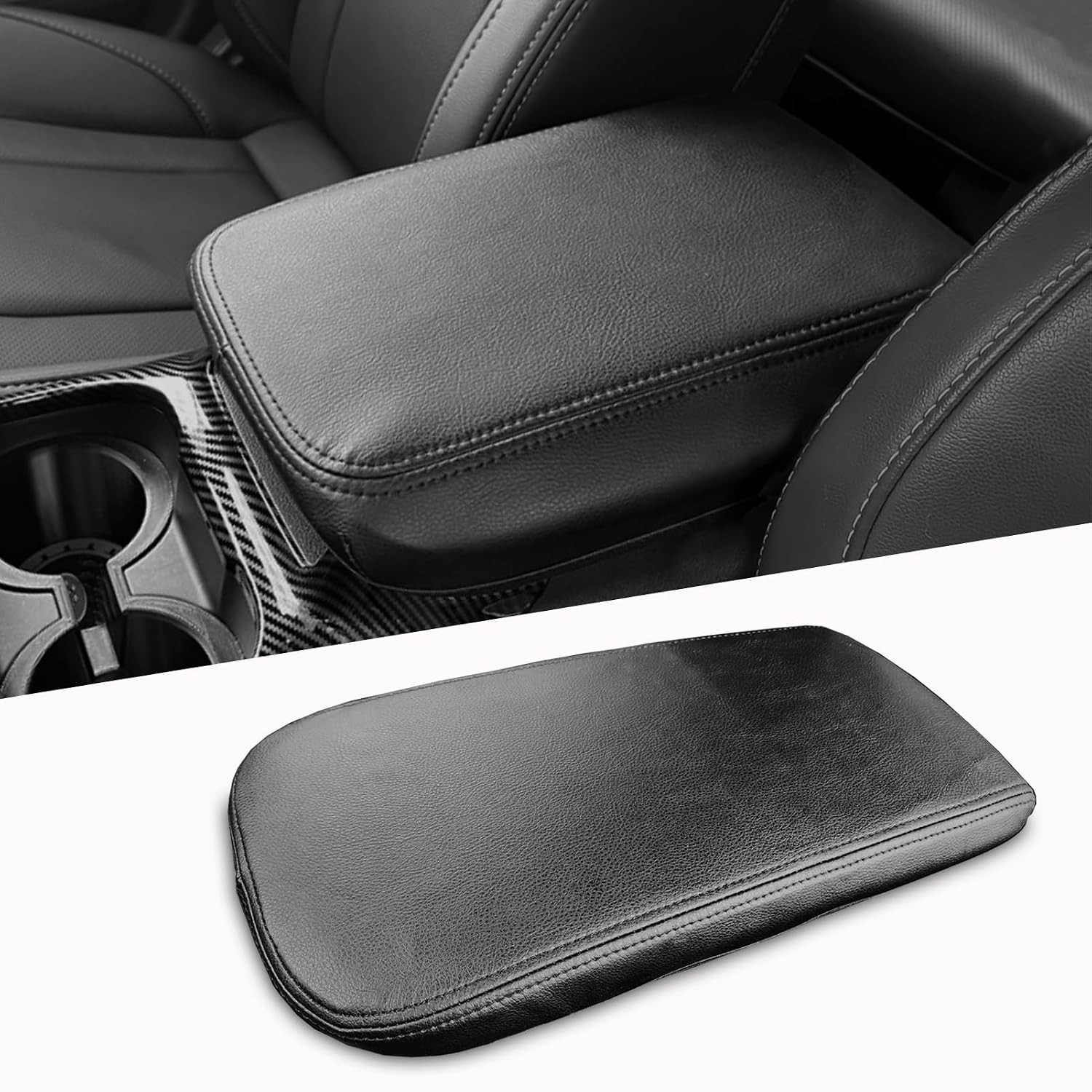 Chevy Impala 2014-2020 Black Center Console Armrest Cover Regular Size