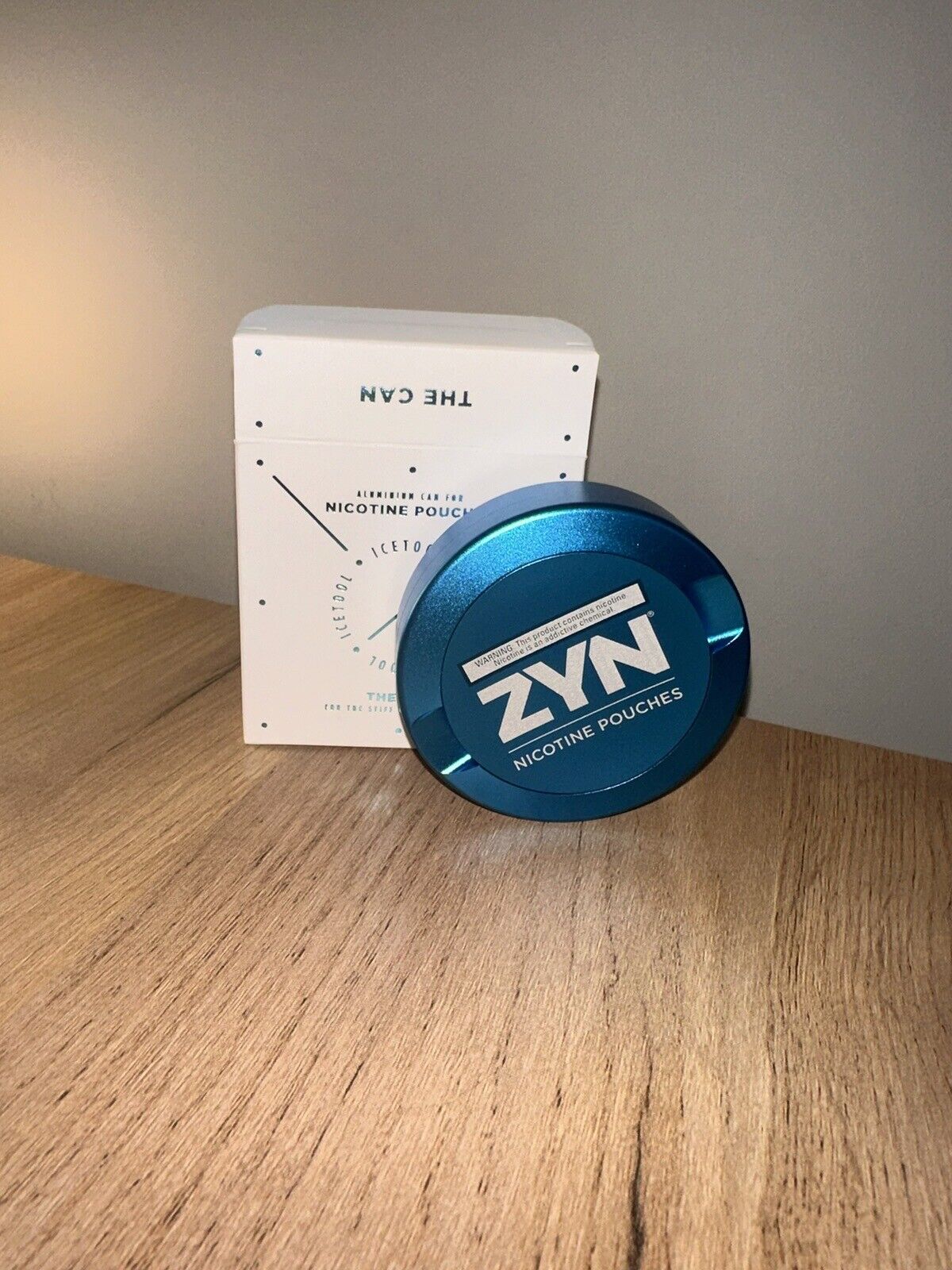 ZYN Metal Can - Cyan (Brand New) - 100% Authentic