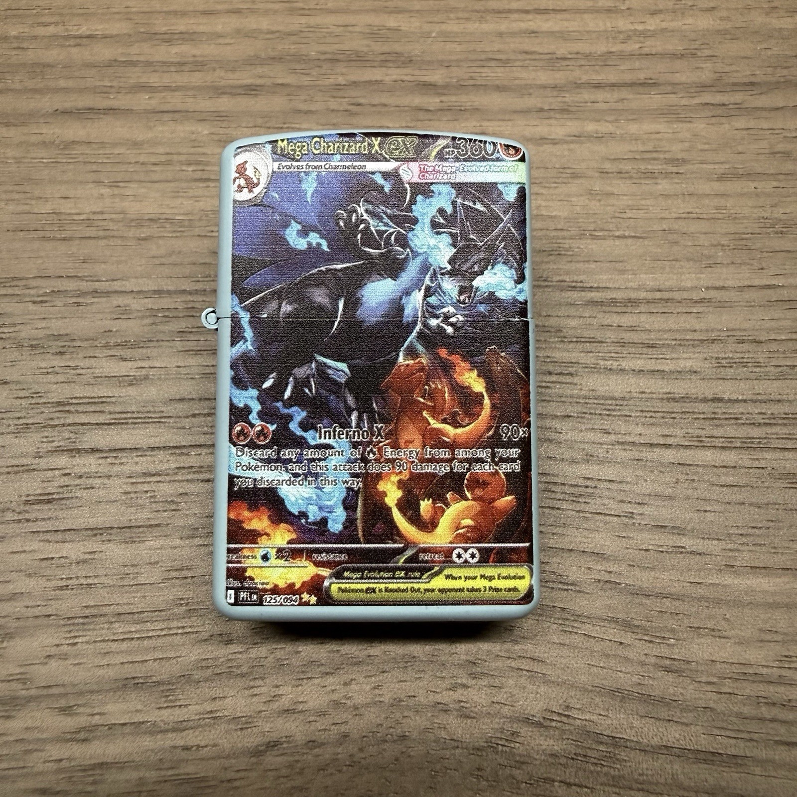 Mega Charizard X ex - 125/094 - ME02: Phantasmal Flames Wind Resistant Lighter