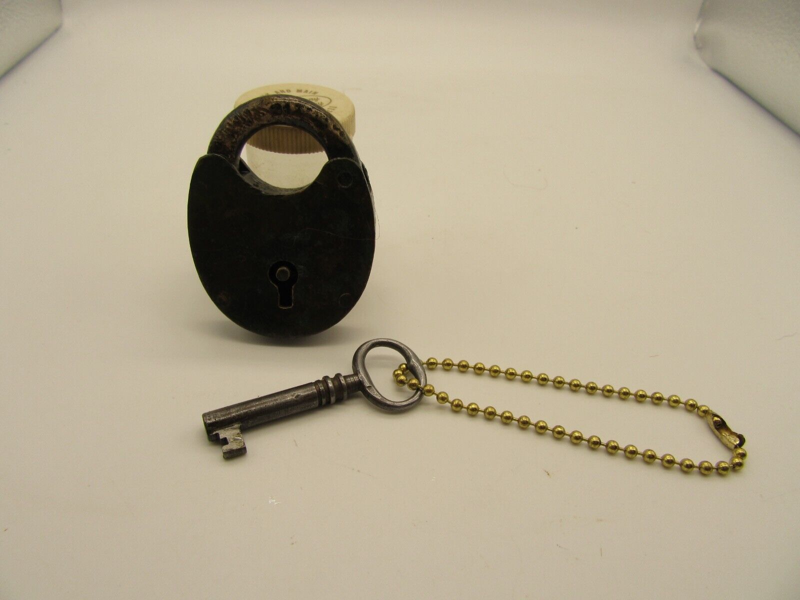 Antique Brass Lock and Key