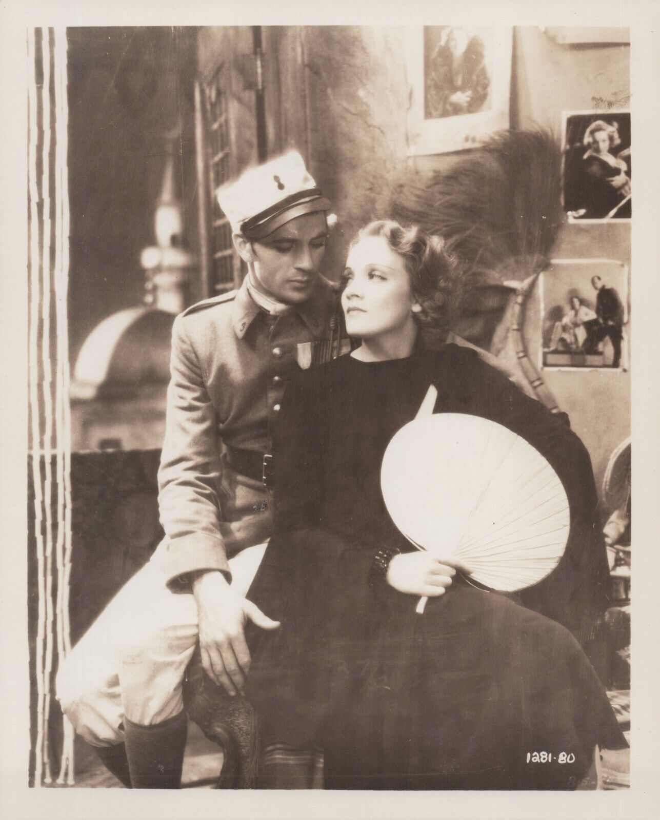 HOLLYWOOD BEAUTY MARLENE DIETRICH + GARY COOPER PORTRAIT 1940s VINTAGE Photo C37