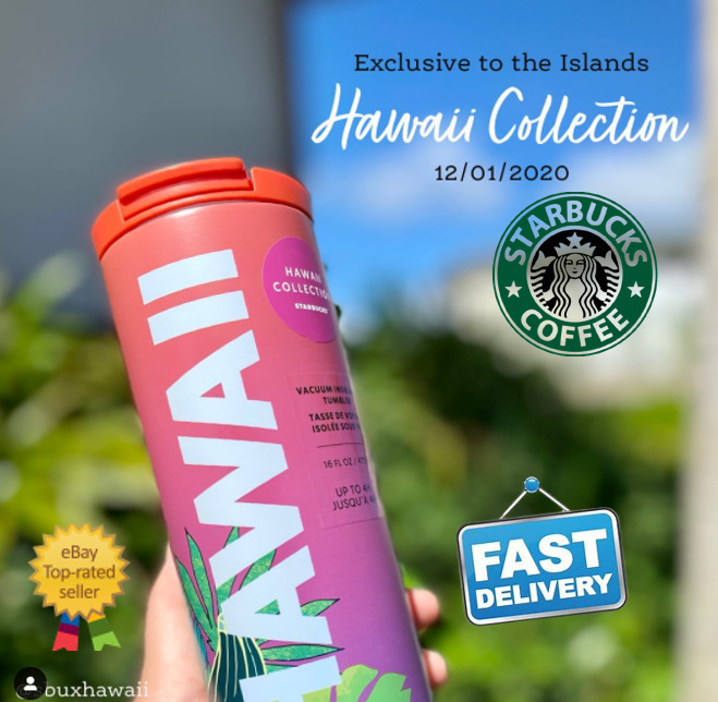 🌺 Starbucks HAWAII COLLECTION Tropical Sunset Vacuum Insulated Tumbler RARE