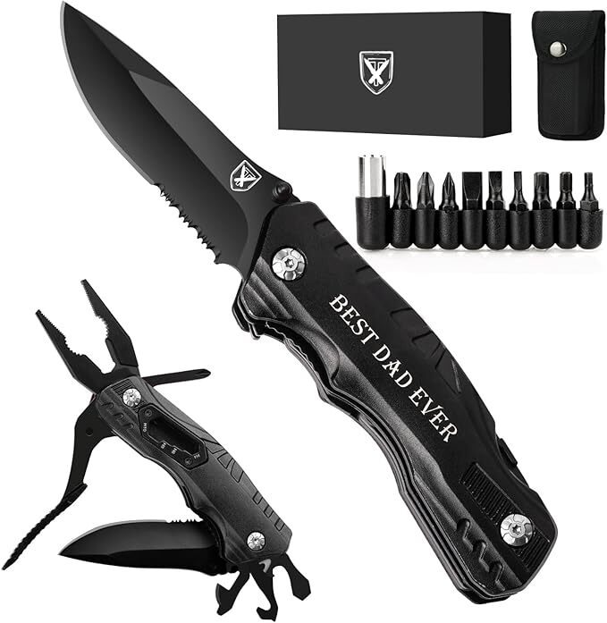 Gifts for Dad Men, Birthday Gifts Ideas, Pocket Knife Multitool, BEST DAD EVER
