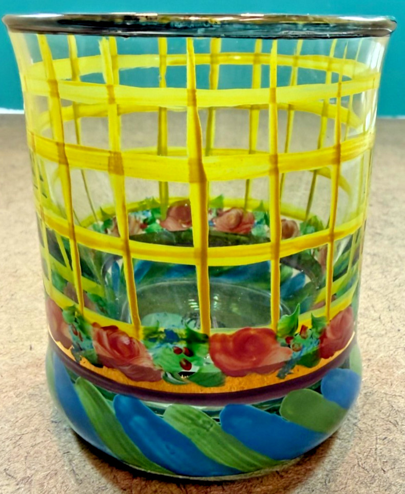 Vintage MacKenzie-Childs Lattice Tumbler, Old, Undated