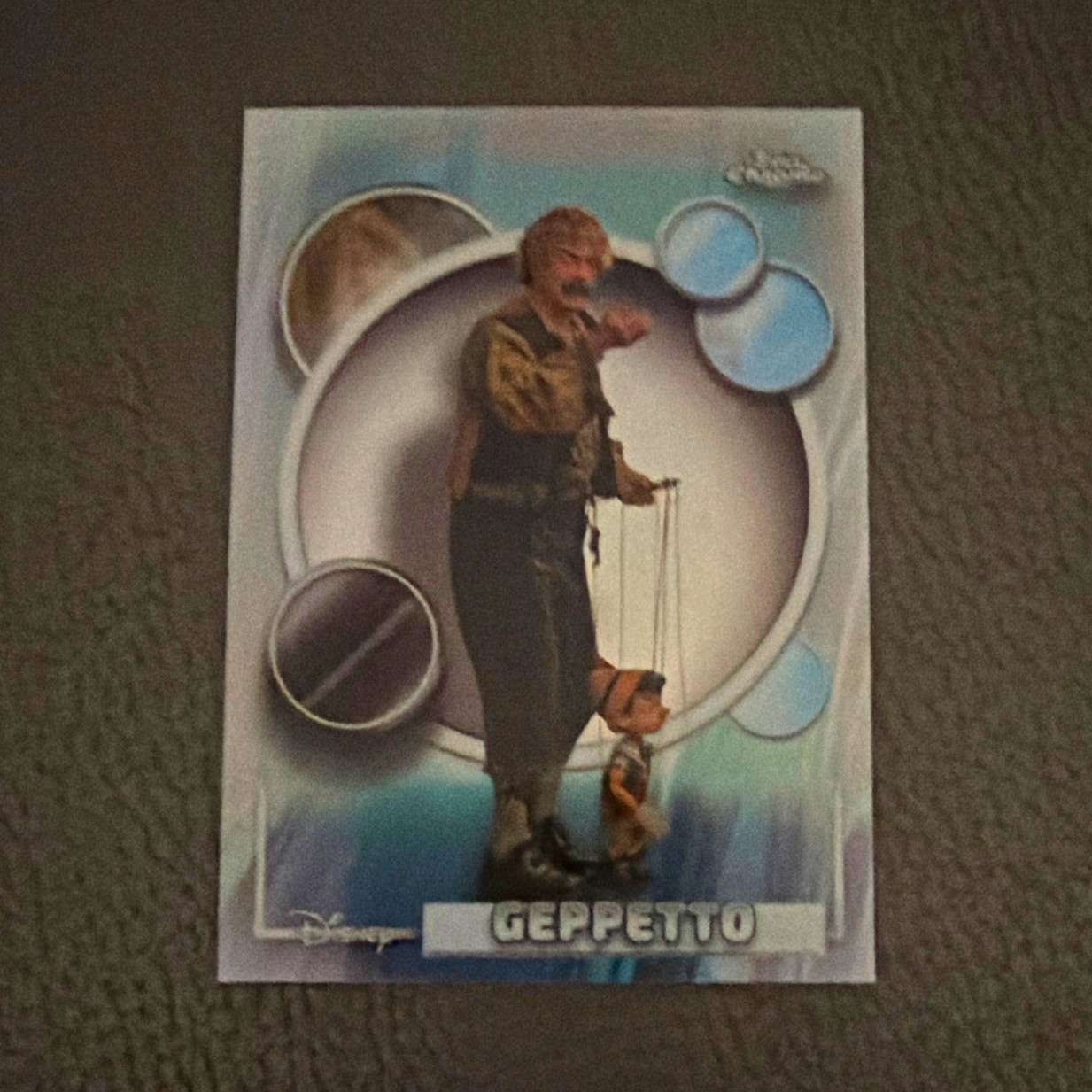 Topps 2023 Disney 100 Chrome #96 Geppetto (Pinocchio) Base Set Card