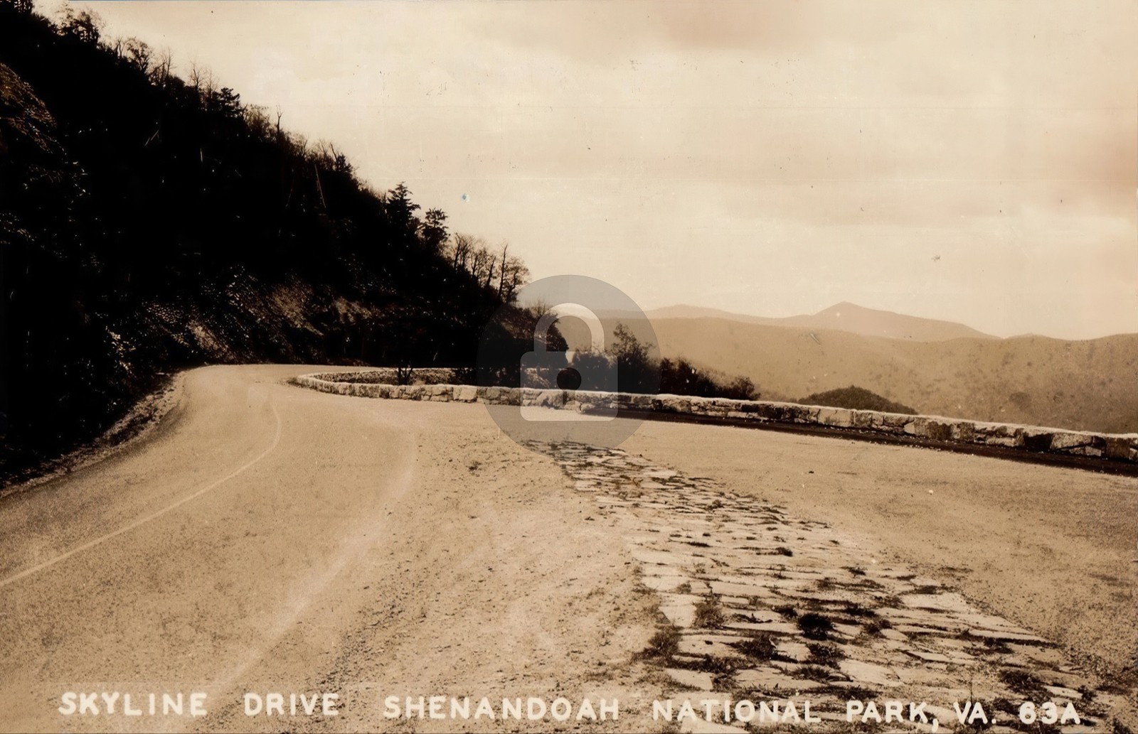 c1910\'s Skyline Drive Shenandoah National Park VA RPPC Photo Postcard COPY