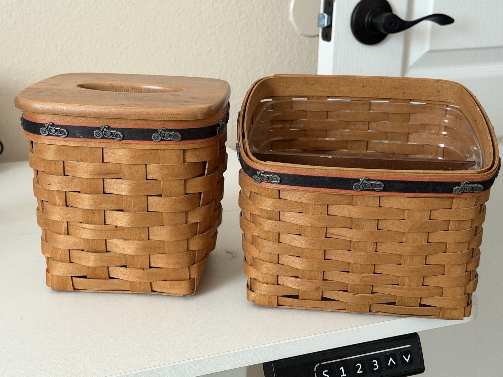 2 Longaberger RARE 2008 Harley Motorcycle Baskets HTF 2 Longaberger RARE 2008 Harley Motorcycle Baskets HTF