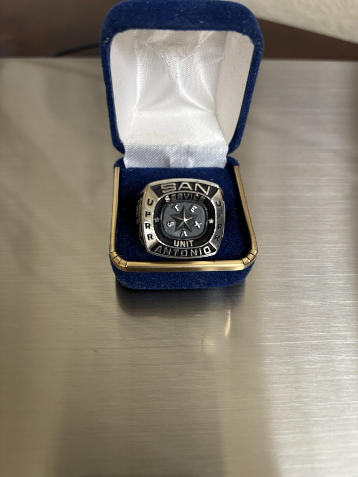 UNION PACIFIC RAILROAD NEW SAN ANTONIO, SAFETY 2000 STERLING SILVER RING 34 GRAM UNION PACIFIC RAILROAD NEW SAN ANTONIO, SAFETY 2000 STERLING SILVER RING 34 GRAM