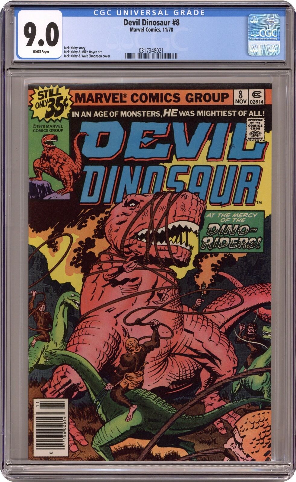 Devil Dinosaur #8 CGC 9.0 1978 0317348021