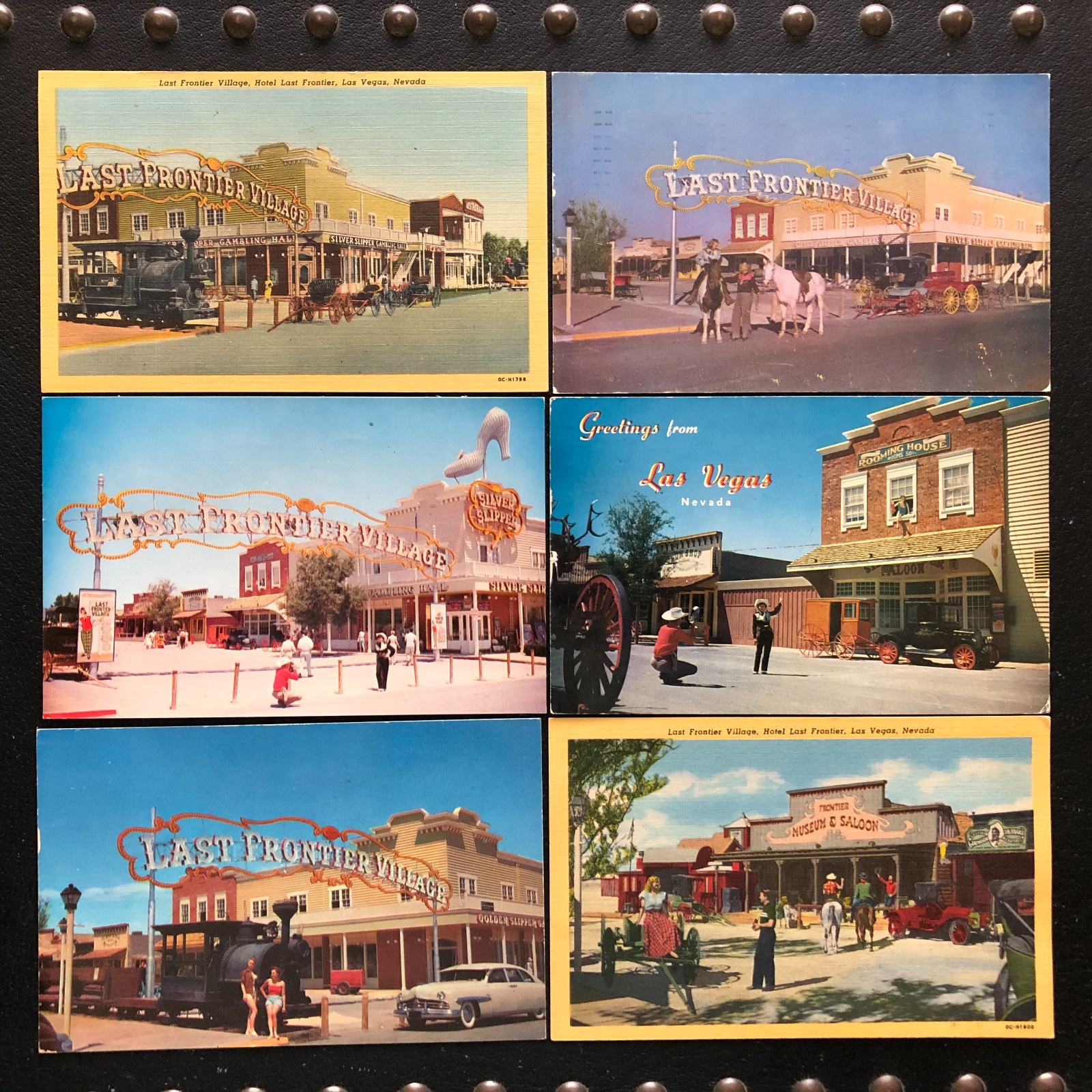 [6] Hotel Last Frontier Village Las Vegas Nevada postcards [all posted]