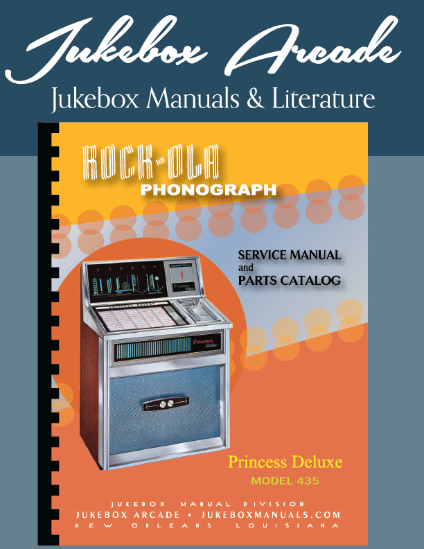 Rock Ola 435 “Princess Deluxe”  Complete Service, Parts Manual COLOR CIRCUITS