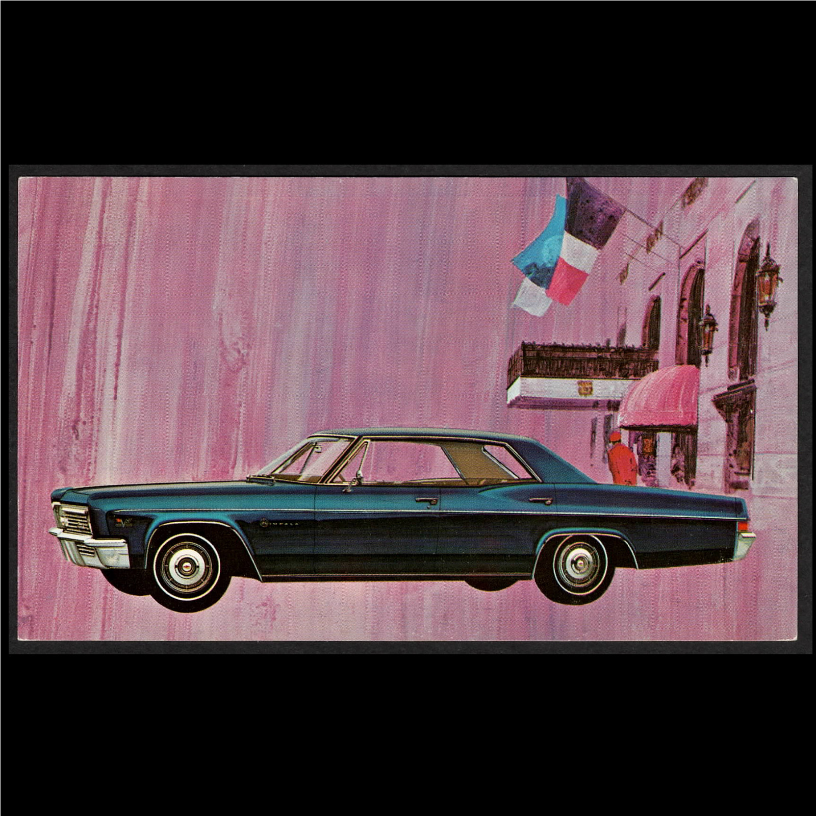 1966 Chevrolet Impala Sport Sedan: Original Dealer Promotional POSTCARD Unused