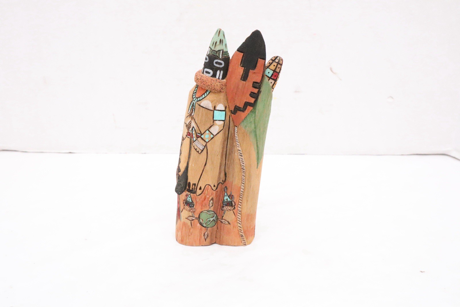 Vintage Hopi Kachina Long haired SIGNED 7.5