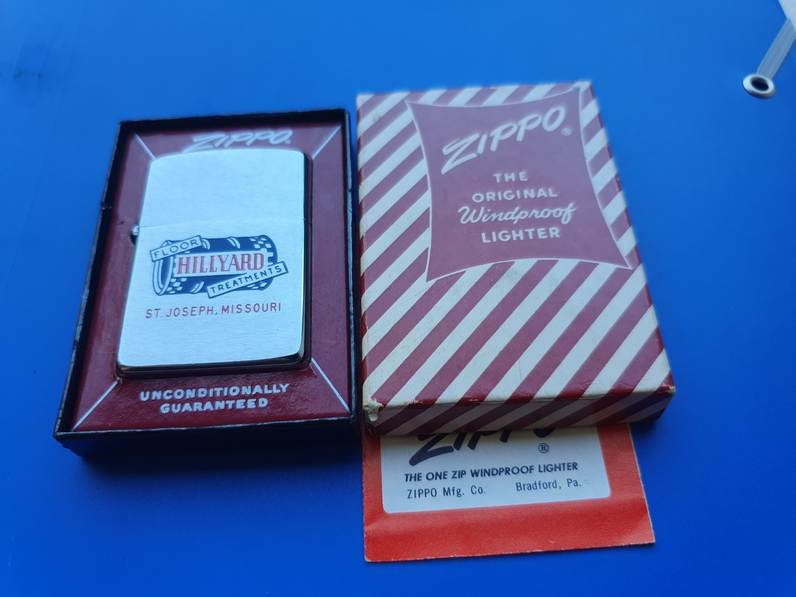 zippo advertising 1960 nib