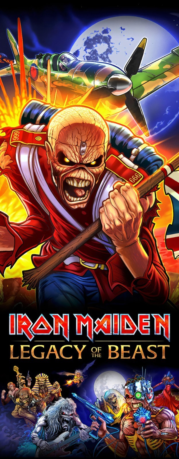 Iron Maiden Legacy 1 Pinball Machine Matte Canvas Look Banner-12